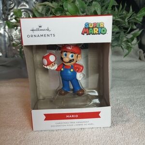 Hallmark Super Mario Figurine Christmas Tree Ornament Holiday Gift New  In  Box